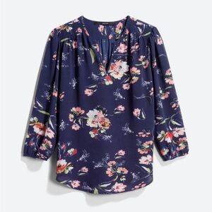 Fun2Fun Kenmore Split Neck Blouse